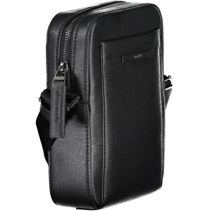 Calvin Klein Black Polyurethane Men Shoulder Bag