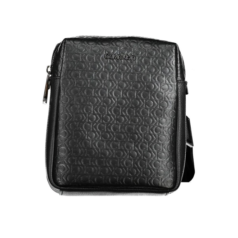 Calvin Klein Black Polyurethane Men Shoulder Bag