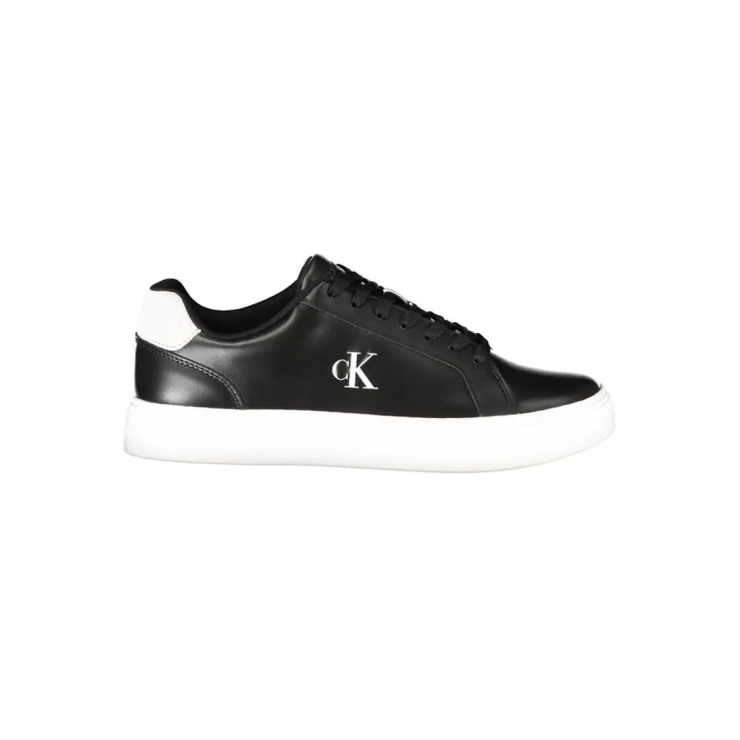 Calvin Klein Black Polyurethane Men Sneaker