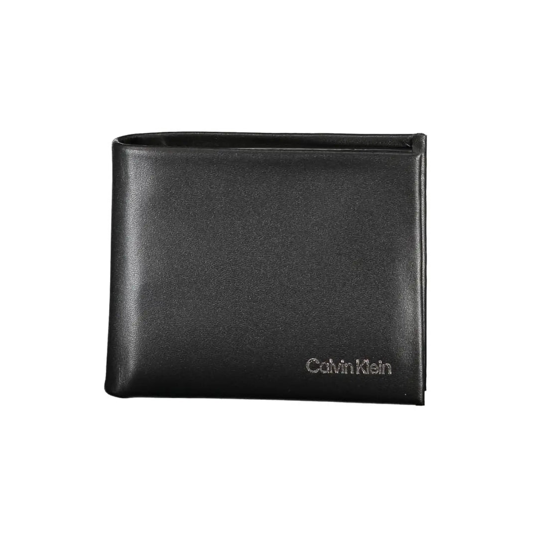 Calvin Klein Black Polyurethane Men Wallet