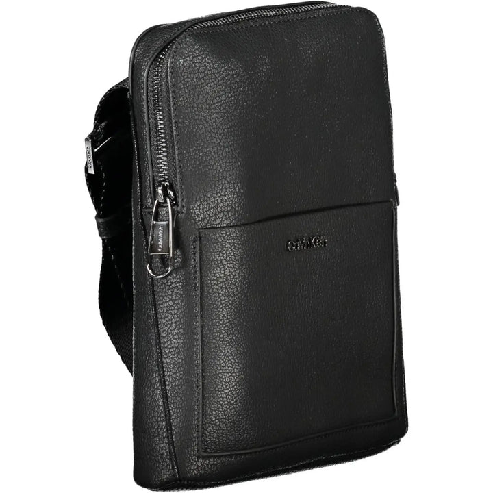 Calvin Klein Black Polyurethane Men’s Shoulder Bag