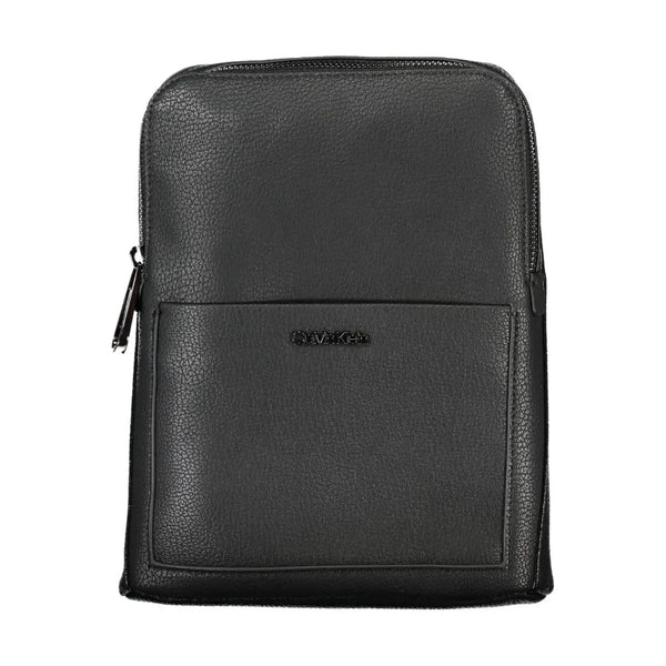 Calvin Klein Black Polyurethane Men’s Shoulder Bag