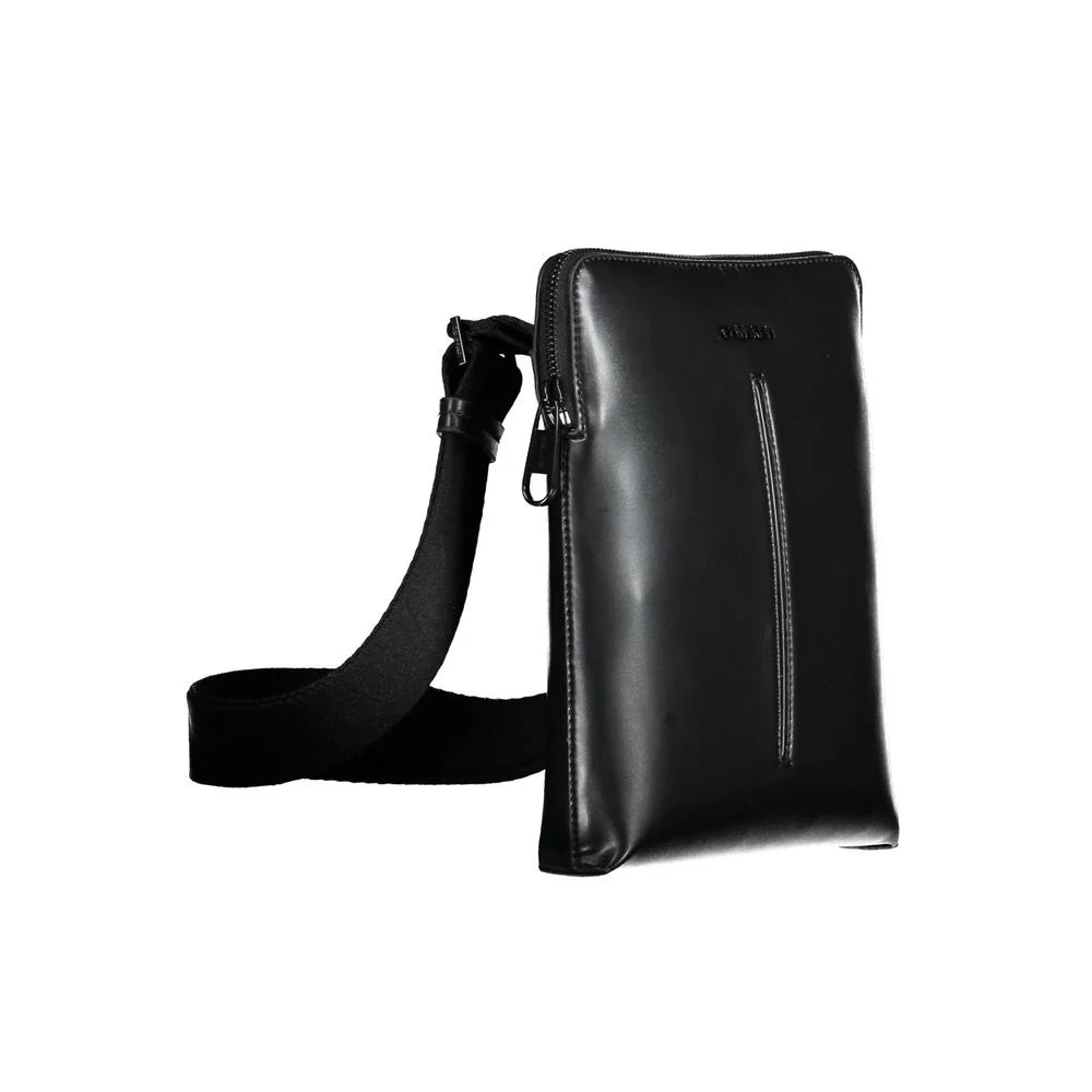 Calvin Klein Black Polyurethane Men’s Shoulder Bag