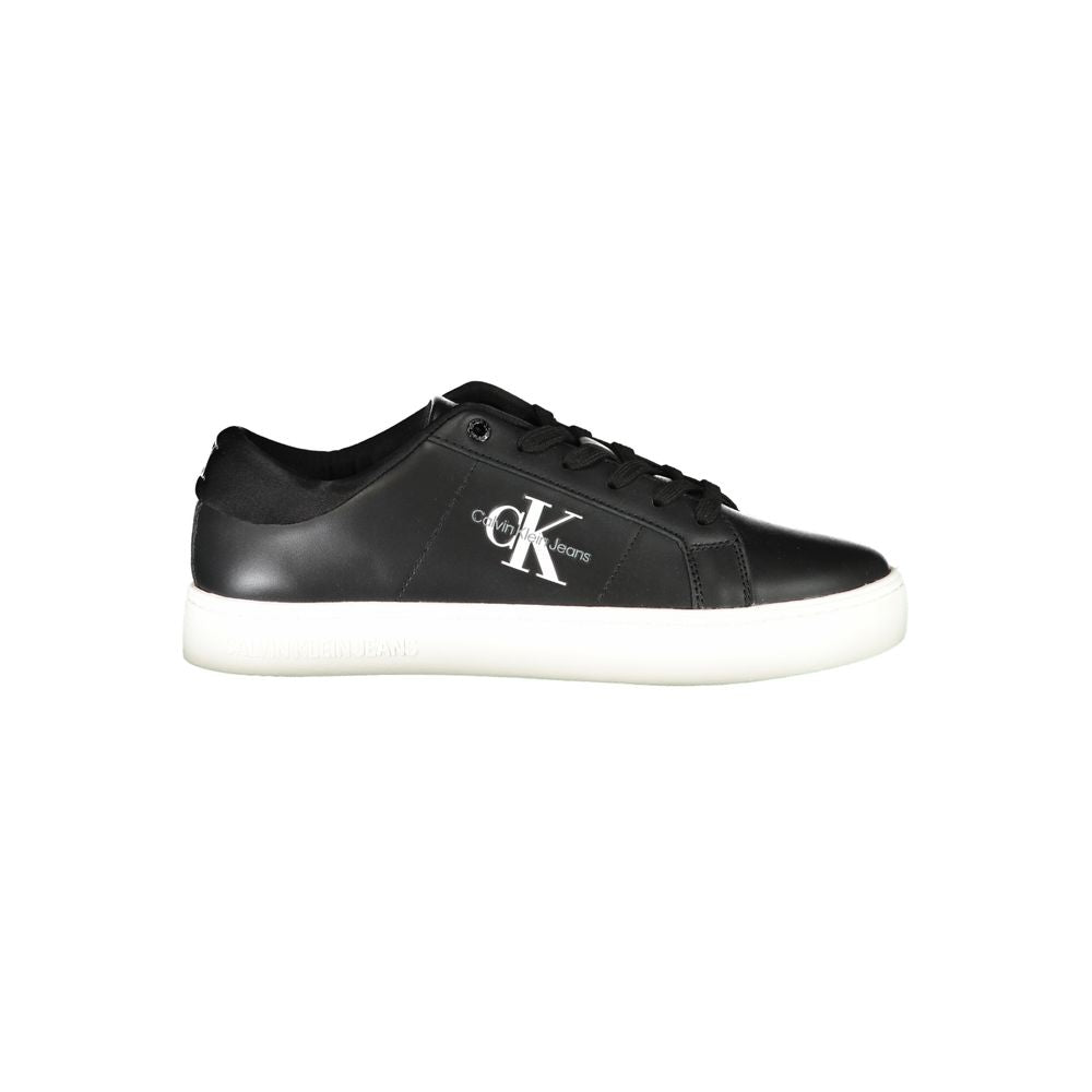 Calvin Klein Black Polyurethane Men’s Sneaker