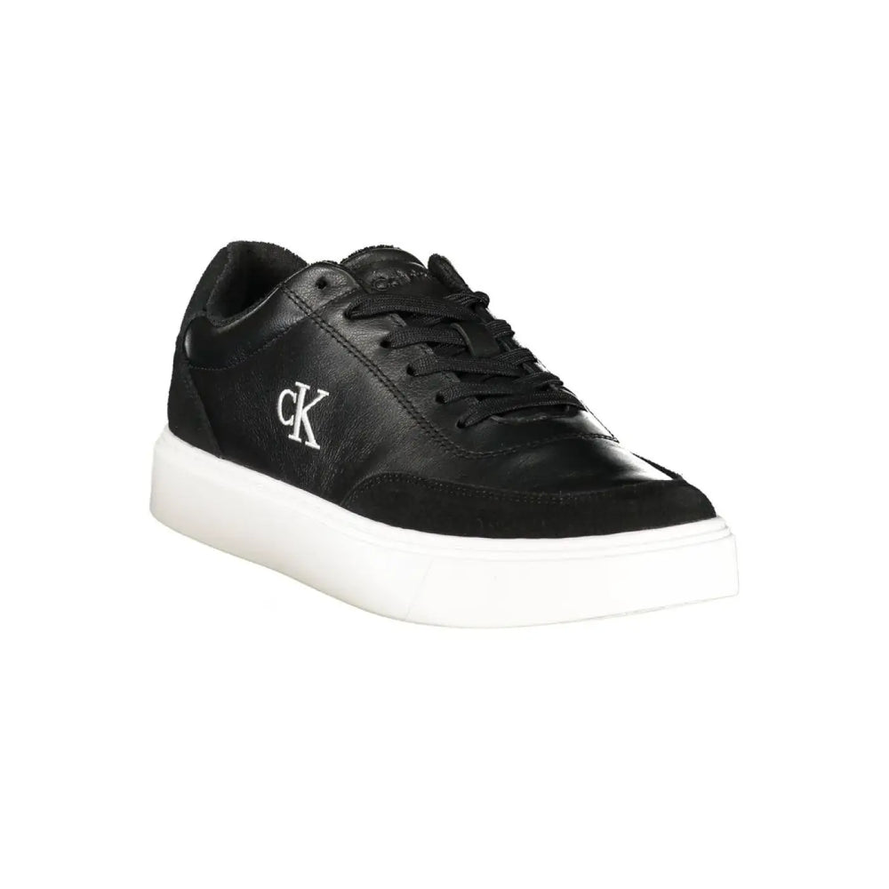 Calvin Klein Black Polyurethane Men’s Sneaker