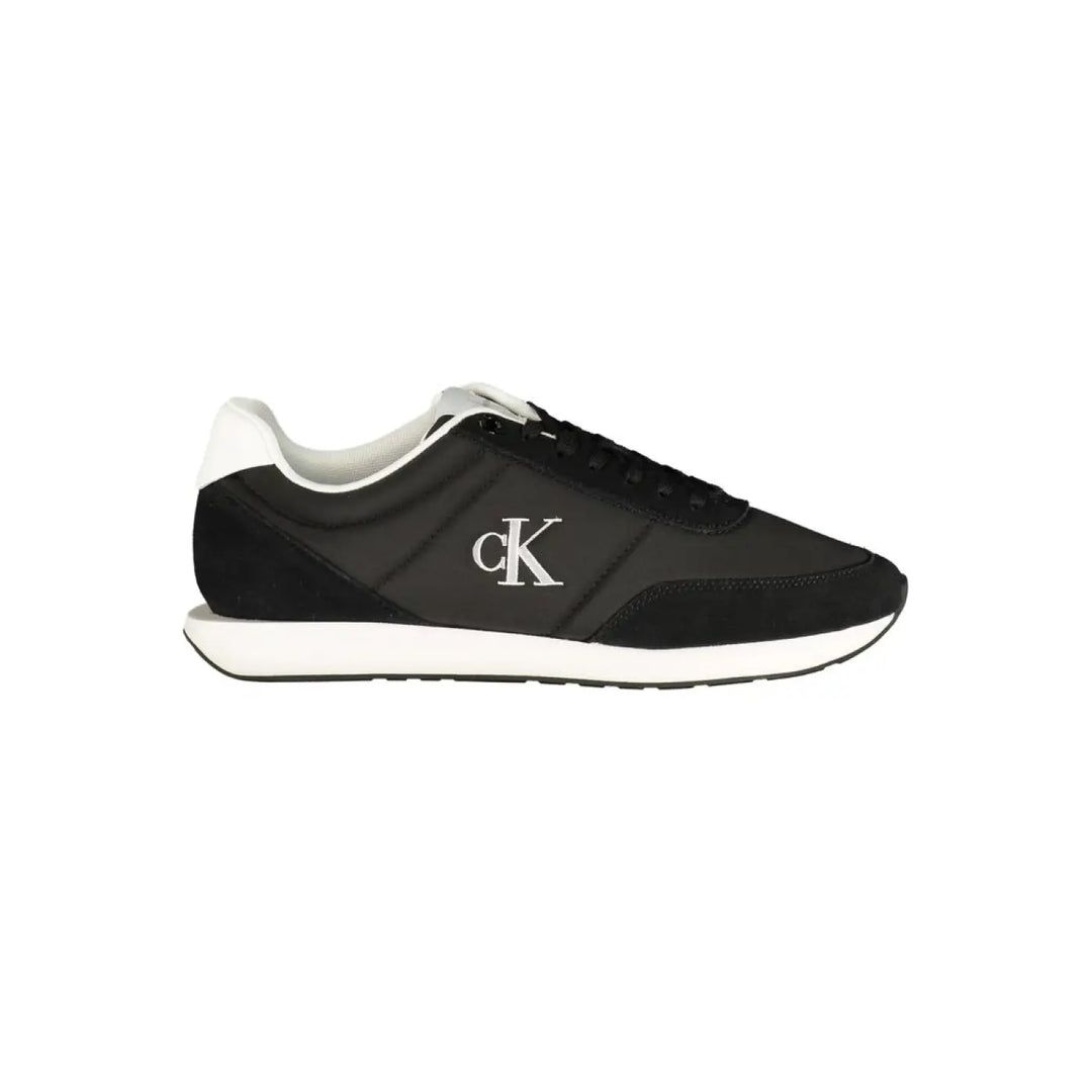 Calvin Klein Black Polyurethane Men’s Sneaker