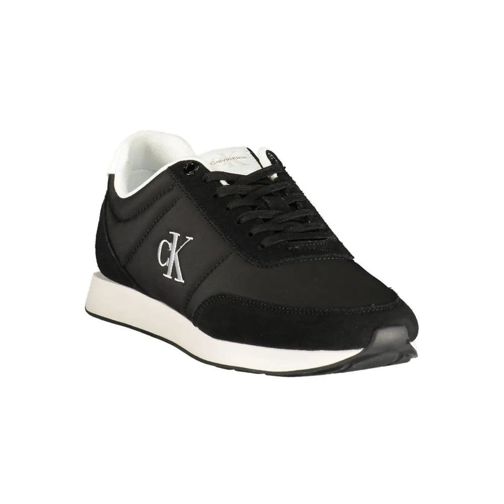 Calvin Klein Black Polyurethane Men’s Sneaker