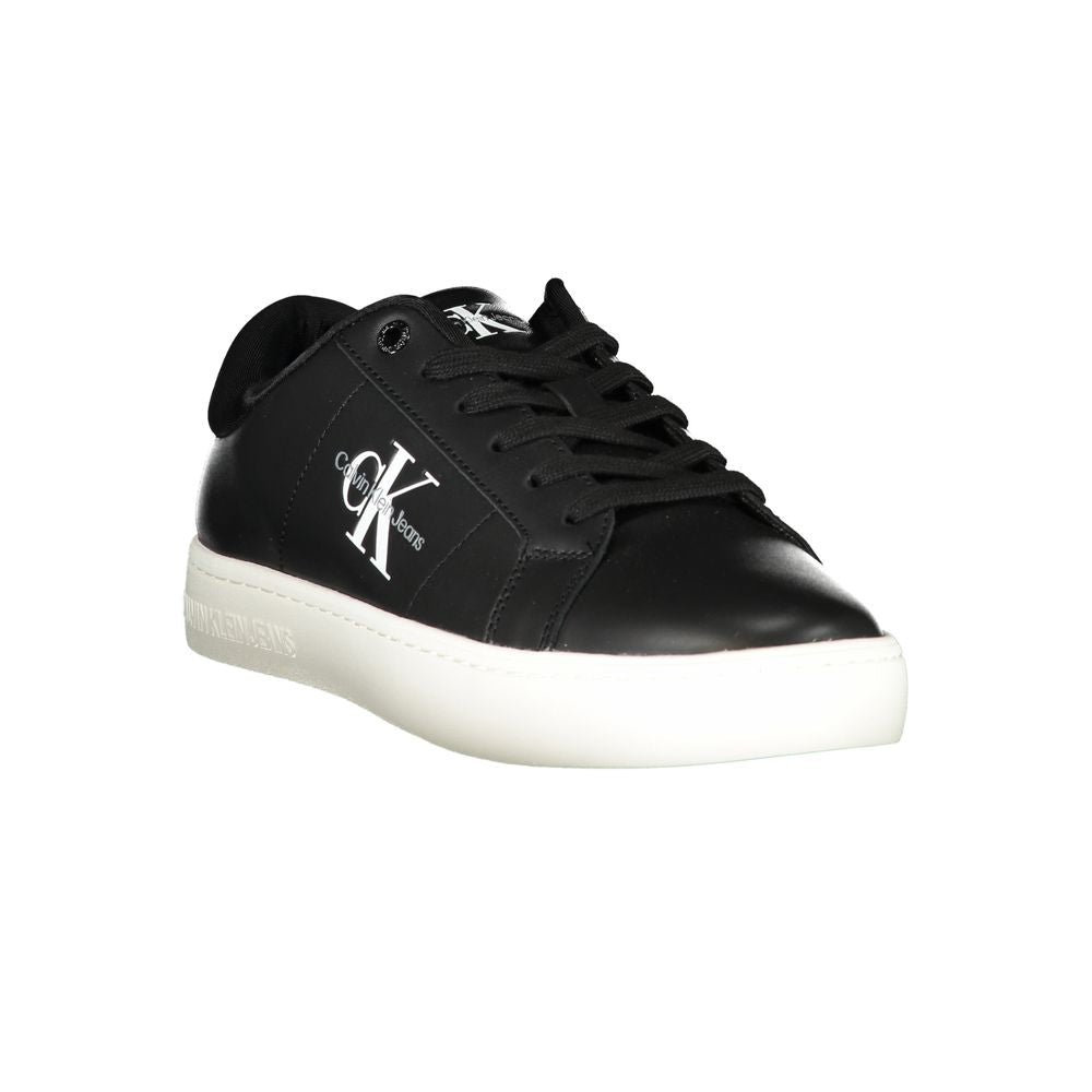 Calvin Klein Black Polyurethane Men’s Sneaker