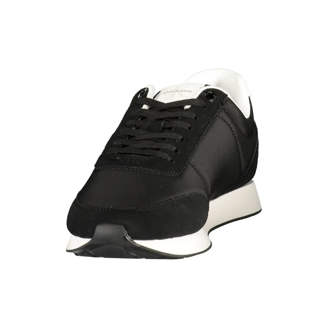 Calvin Klein Black Polyurethane Men’s Sneaker