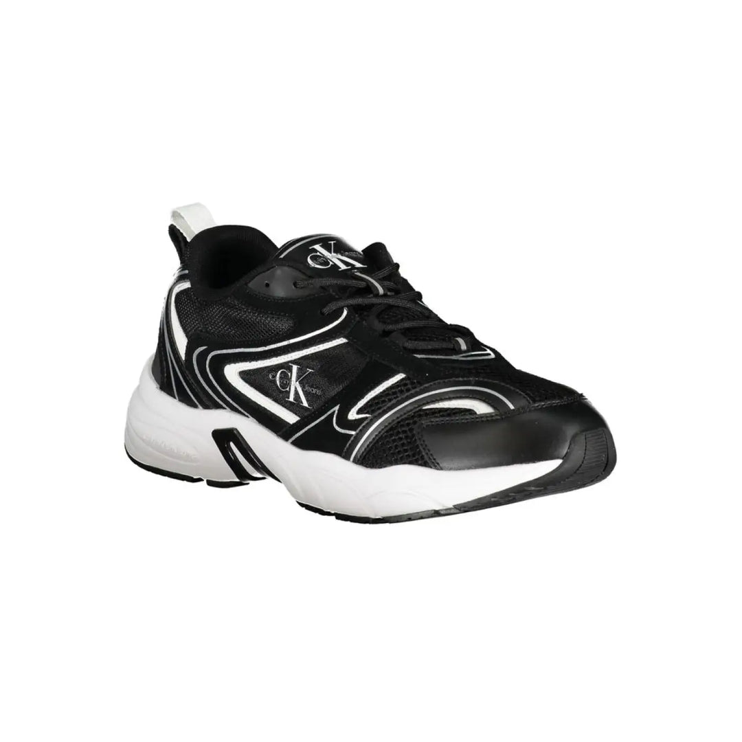 Calvin Klein Black Polyurethane Men’s Sneaker