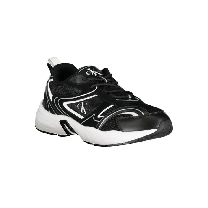 Calvin Klein Black Polyurethane Men’s Sneaker