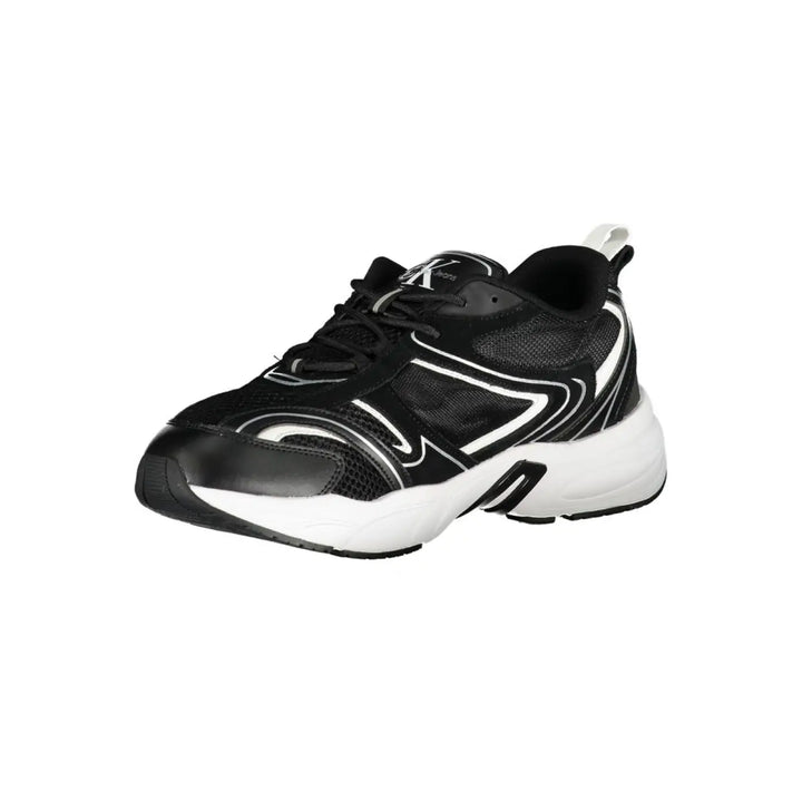 Calvin Klein Black Polyurethane Men’s Sneaker