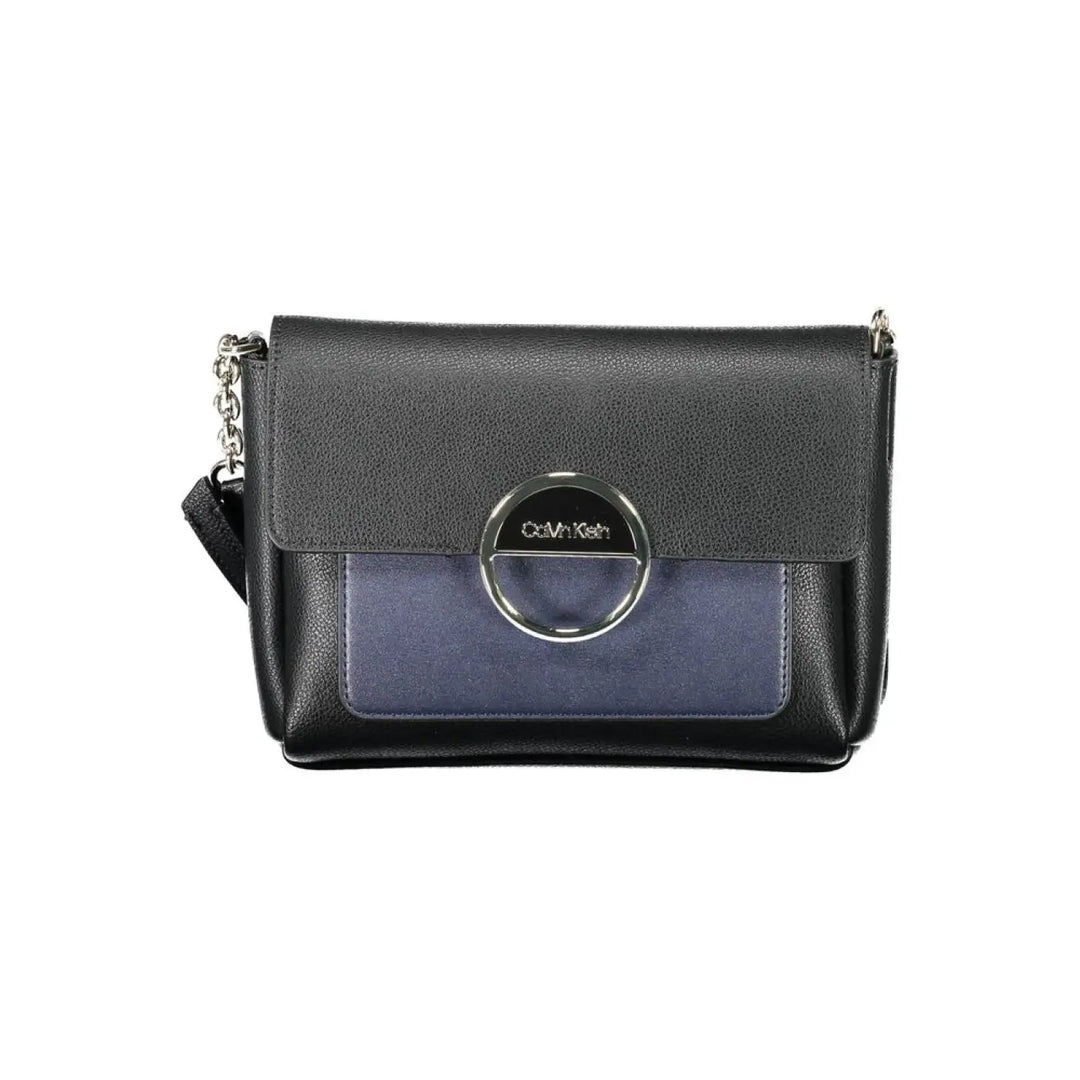 Calvin Klein Black Polyurethane Women Shoulder Bag
