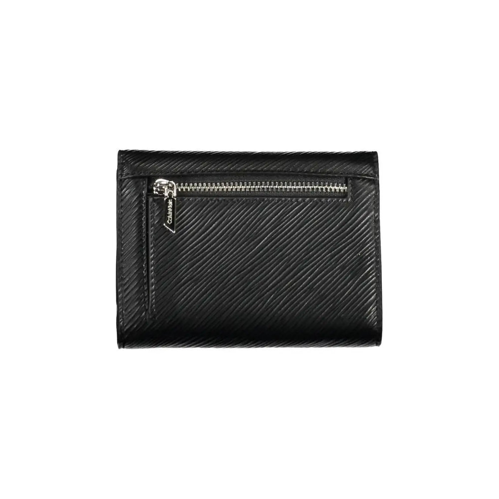 Calvin Klein Black Polyurethane Women Wallet