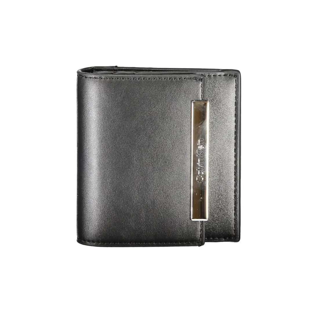 Calvin Klein Black Polyurethane Women Wallet