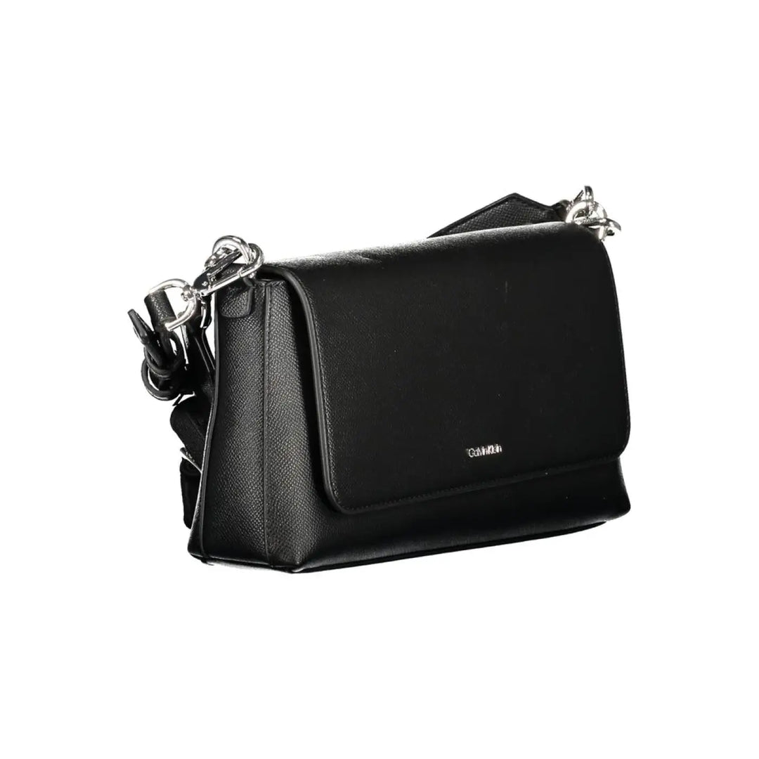 Calvin Klein Black Polyurethane Women’s Handbag