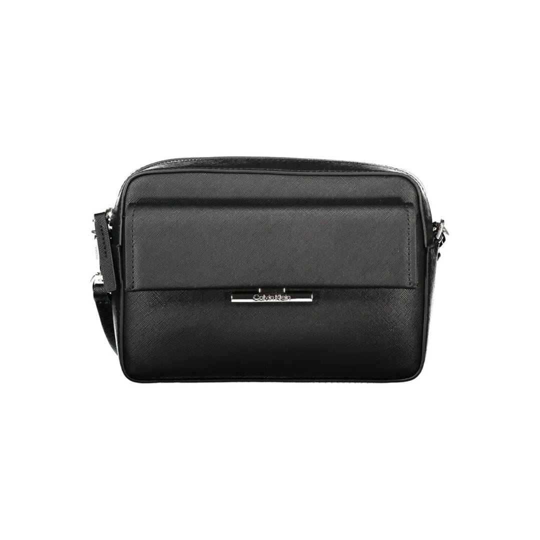 Calvin Klein Black Polyurethane Women’s Shoulder Bag