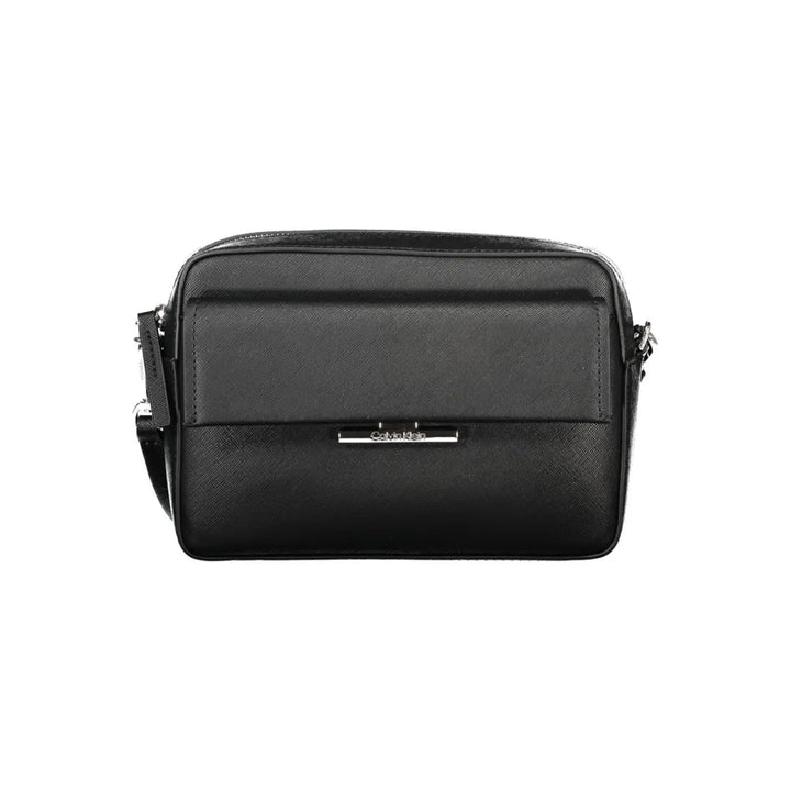 Calvin Klein Black Polyurethane Women’s Shoulder Bag