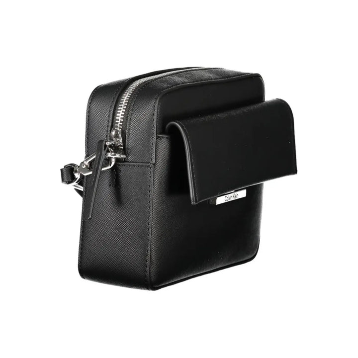 Calvin Klein Black Polyurethane Women’s Shoulder Bag