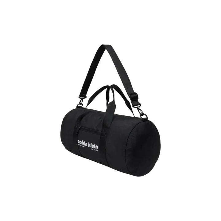 Calvin Klein Black Recycled Polyester Duffel Bag