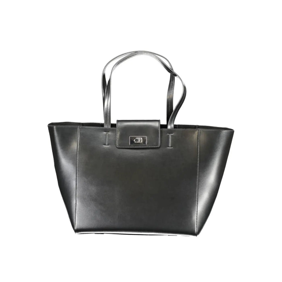 Calvin Klein Black Recycled Polyester Women Handbag