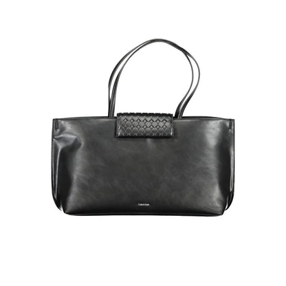 Calvin Klein Black Shoulder Bag with Adjustable Handle and Document Pocket