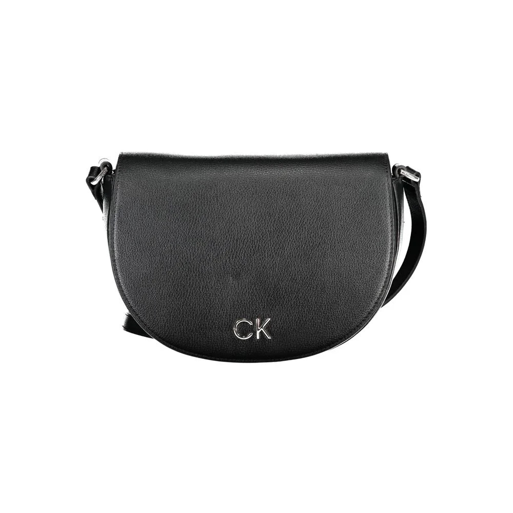 Calvin Klein Black Shoulder Bag with Sleek Card Pocket Design