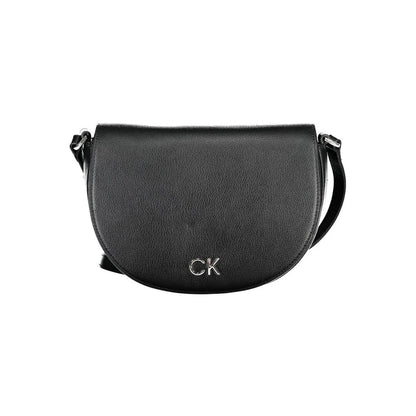 Calvin Klein Black Shoulder Bag with Sleek Card Pocket Design