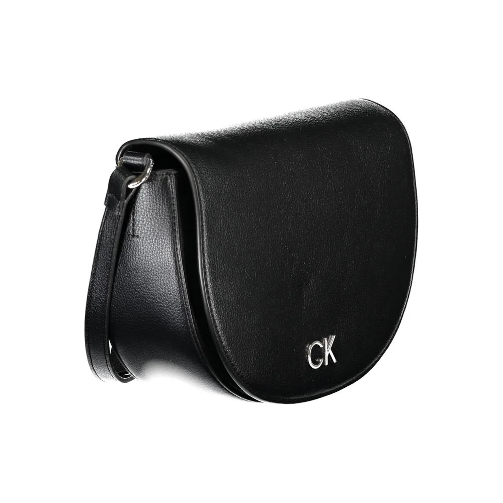 Calvin Klein Black Shoulder Bag with Sleek Card Pocket Design