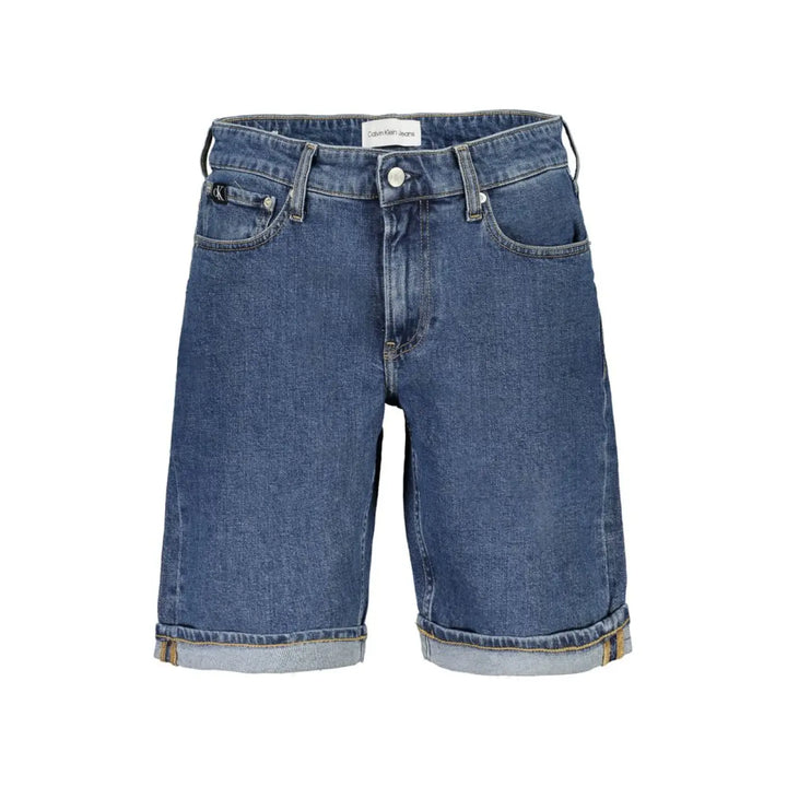 Calvin Klein Blu Cotton Men Short