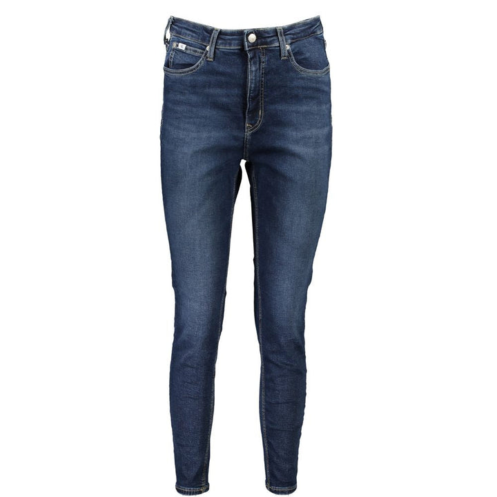 Calvin Klein Blu Cotton Womens Jeans