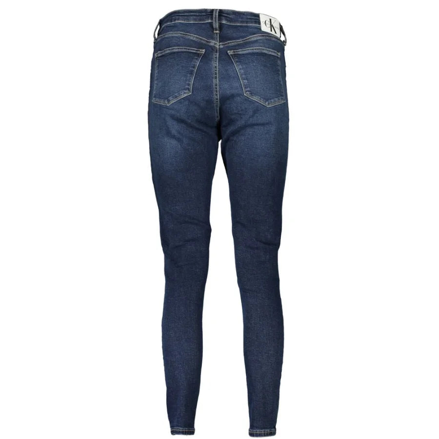 Calvin Klein Blu Cotton Womens Jeans