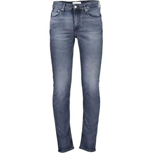Calvin Klein Blue Cotton Jeans Timeless Washed Denim Style