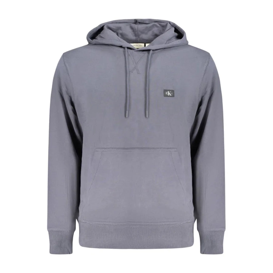 Calvin Klein Blue Cotton Men’s Hooded Sweatshirt