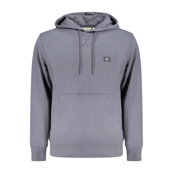 Calvin Klein Blue Cotton Men’s Hooded Sweatshirt