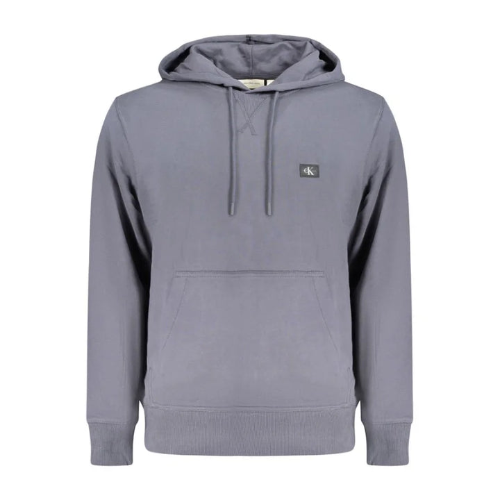 Calvin Klein Blue Cotton Men’s Hooded Sweatshirt
