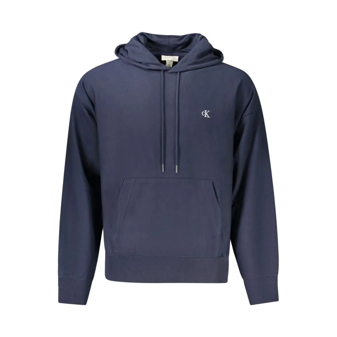Calvin Klein Blue Cotton Men’s Hoodie