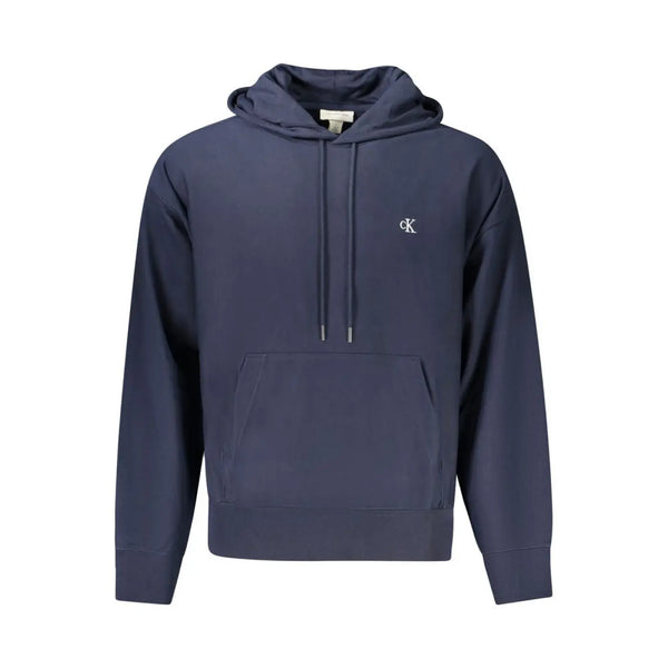 Calvin Klein Blue Cotton Men’s Hoodie