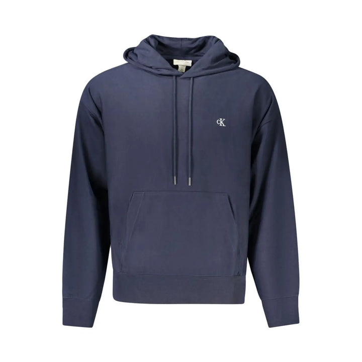Calvin Klein Blue Cotton Men’s Hoodie