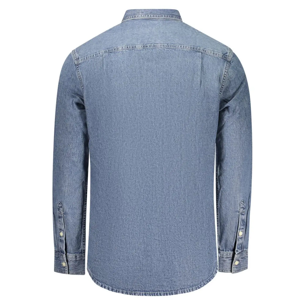 Calvin Klein Blue Cotton Men’s Shirt