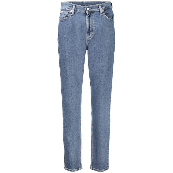 Calvin Klein Blue Cotton Women’s Mom Jean