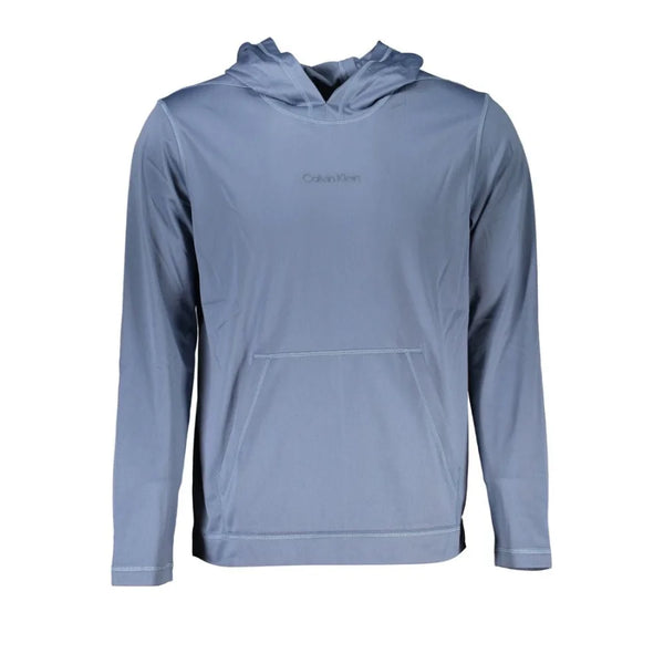 Calvin Klein Blue Polyester Men’s Hooded Sweater