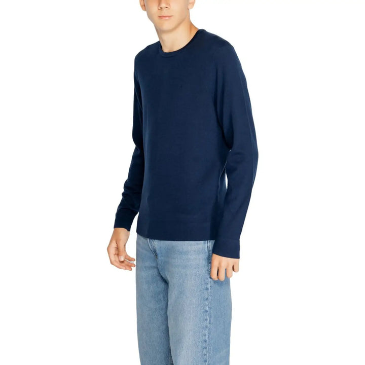 Calvin Klein Blue Recycled Wool Sweatshirt