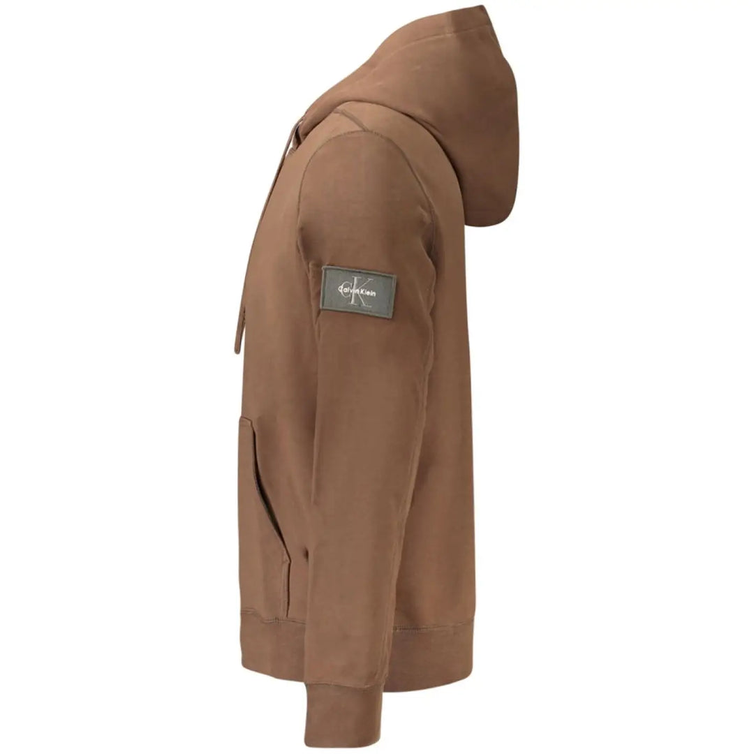 Calvin Klein Brown Cotton Men’s Sweatshirt