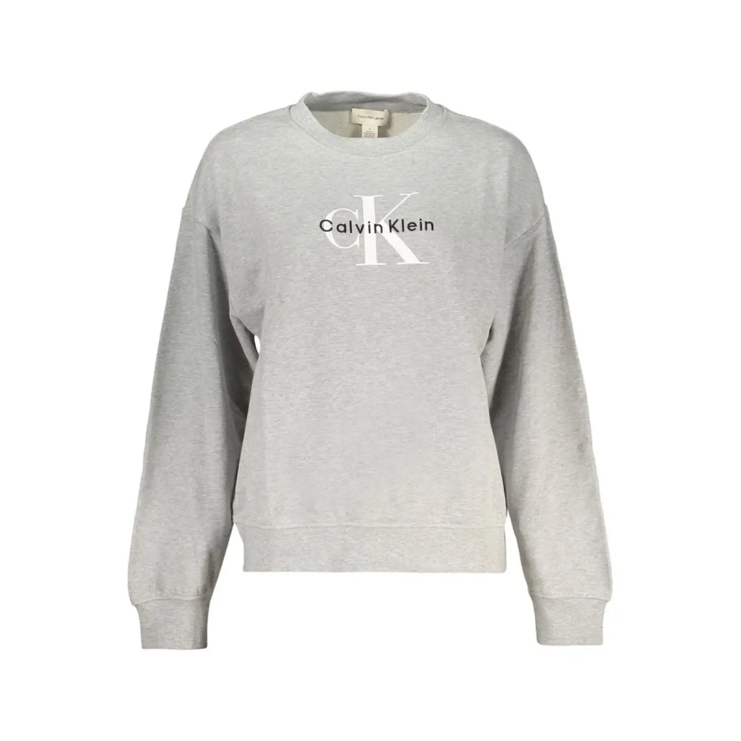 Calvin Klein Gray Cotton Women’s Sweatshirt