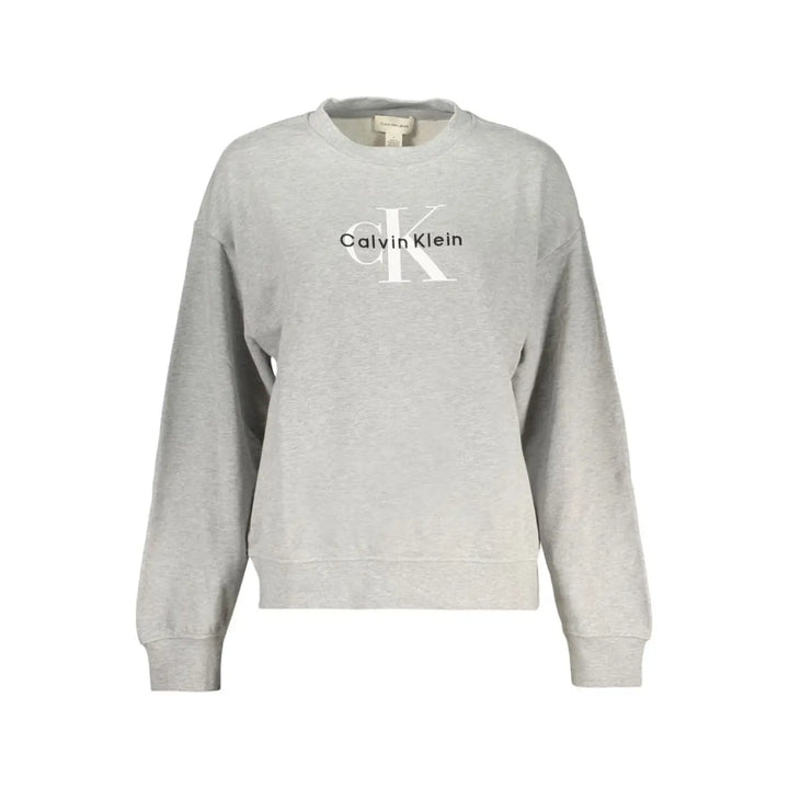 Calvin Klein Gray Cotton Women’s Sweatshirt