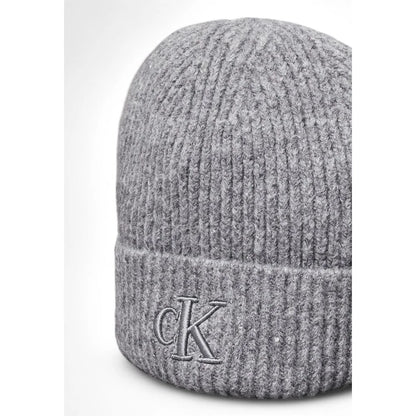 Calvin Klein Gray Marabou Cap (Baseball Hat)