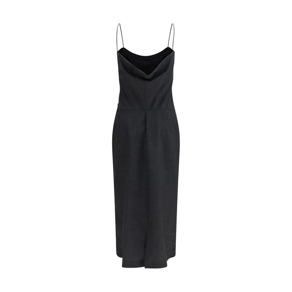 Calvin Klein Gray Wool Oves Aries Cocktail Dress