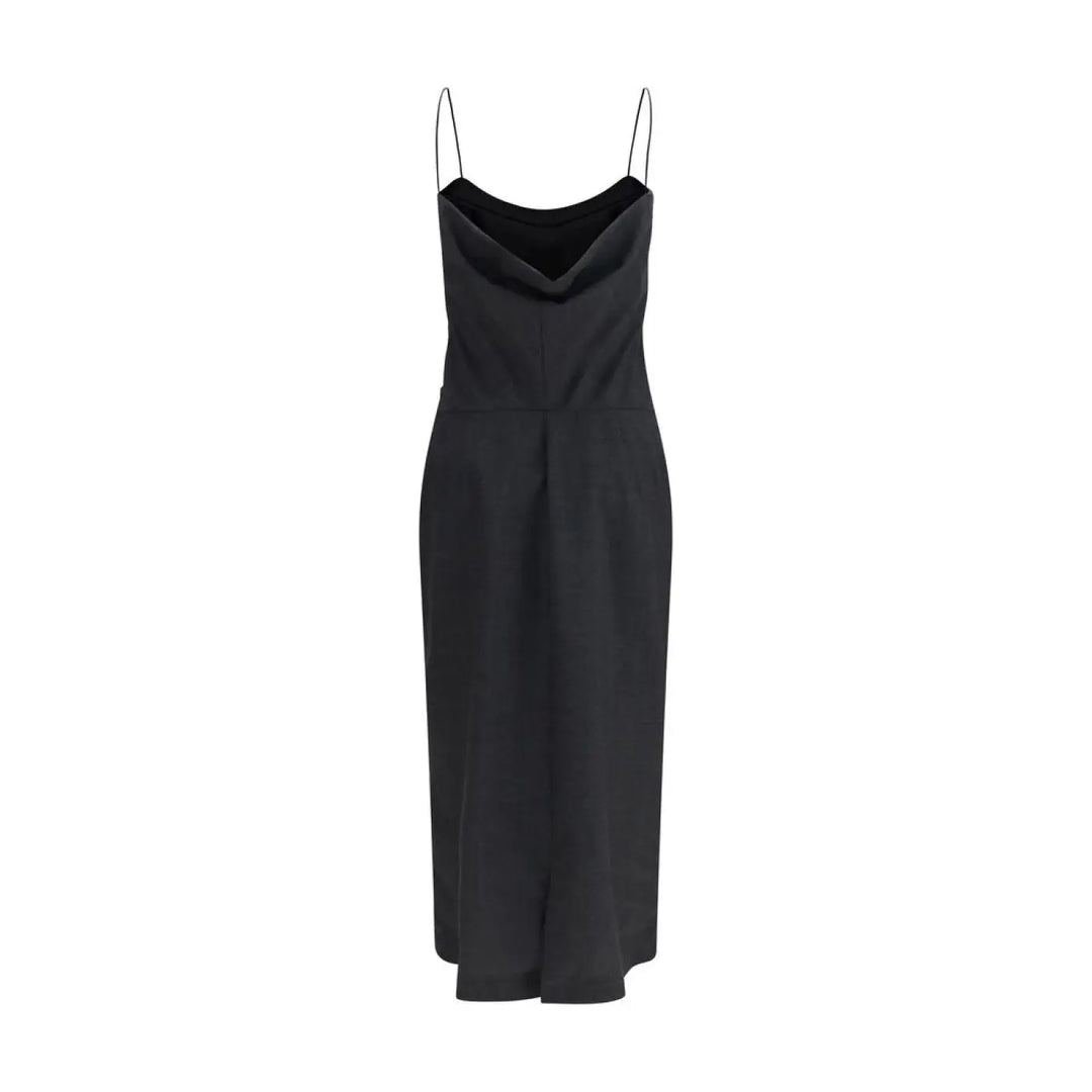 Calvin Klein Gray Wool Oves Aries Cocktail Dress