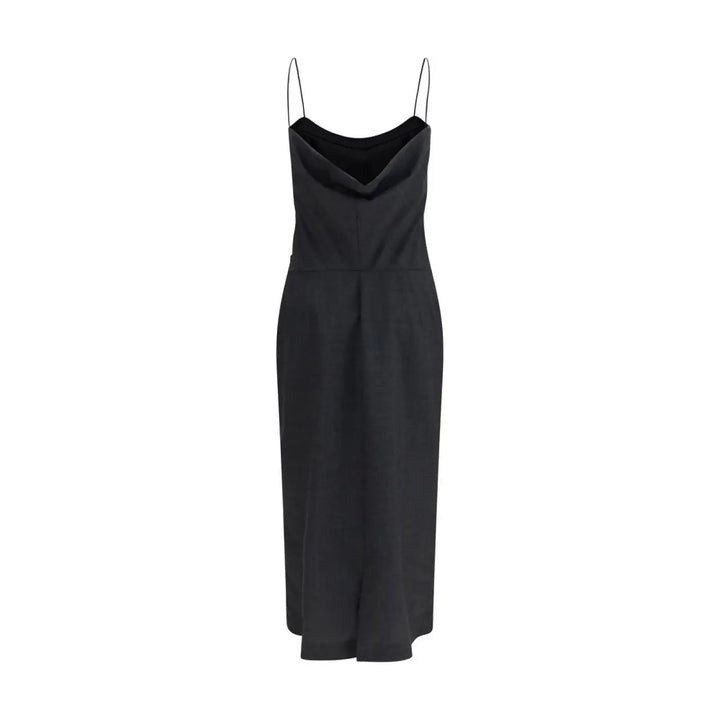 Calvin Klein Gray Wool Oves Aries Cocktail Dress